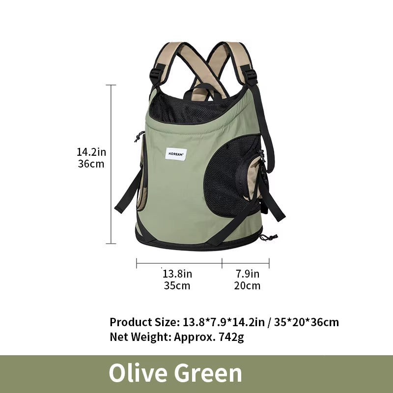 Pet Front Carry Chest Backpack – Stylish, Secure & Super Comfortable for Outdoor Adventures
