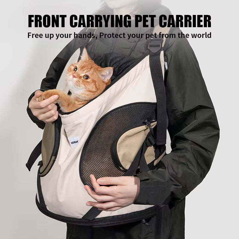 Pet Front Carry Chest Backpack – Stylish, Secure & Super Comfortable for Outdoor Adventures