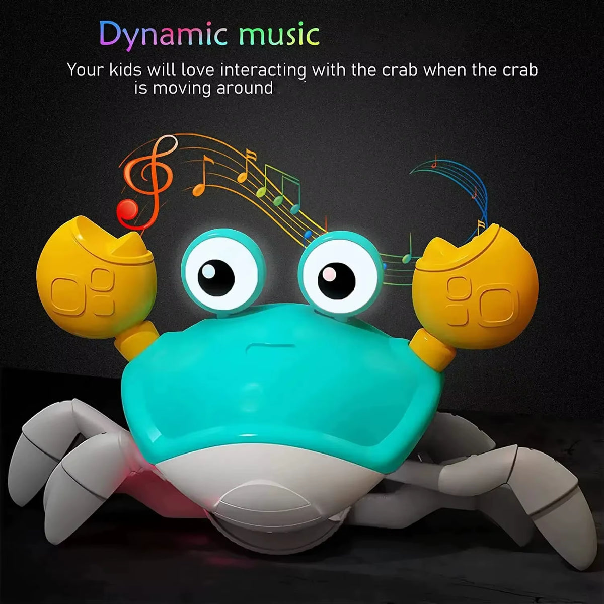 CrabbyDash Smart Escape Toy – The Musical, Moving Pet Kids Can’t Catch
